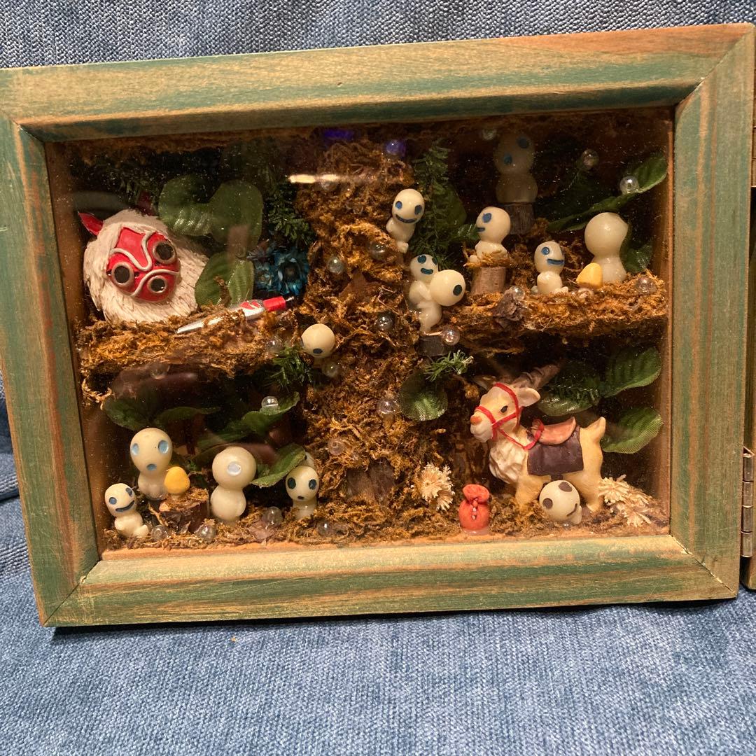 もののけ姫 ジオラマ フォトフレーム 写真立て こだま ヤックル - メルカリ