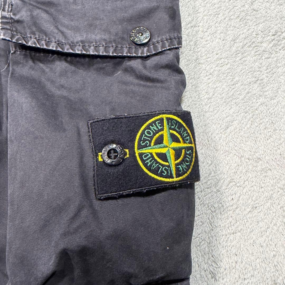 ストーンアイランド　カーゴパンツ　32サイズ　7415318WA ブラック