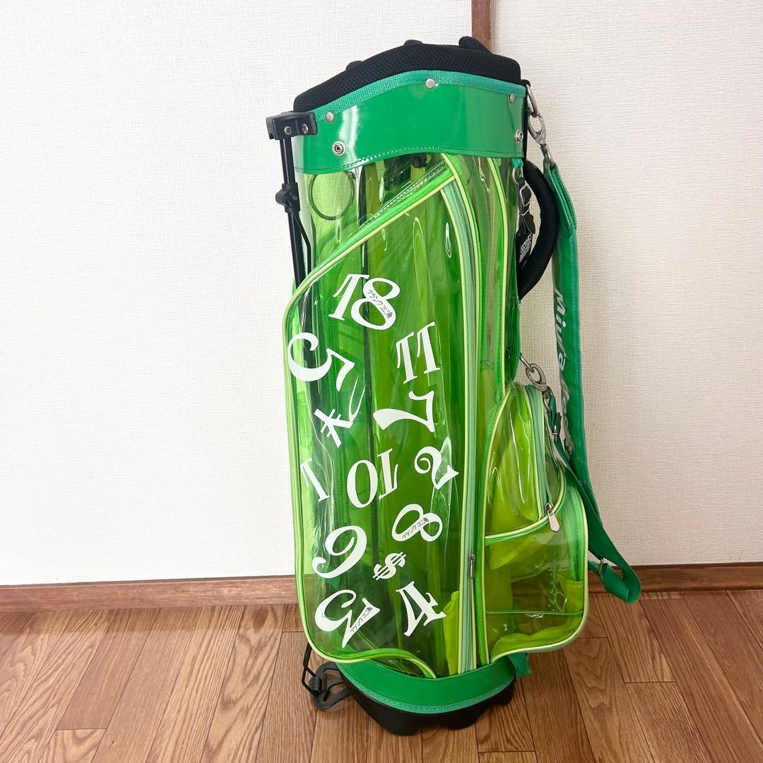 フランク三浦。Miura design グリーン　ゴルフバッグ