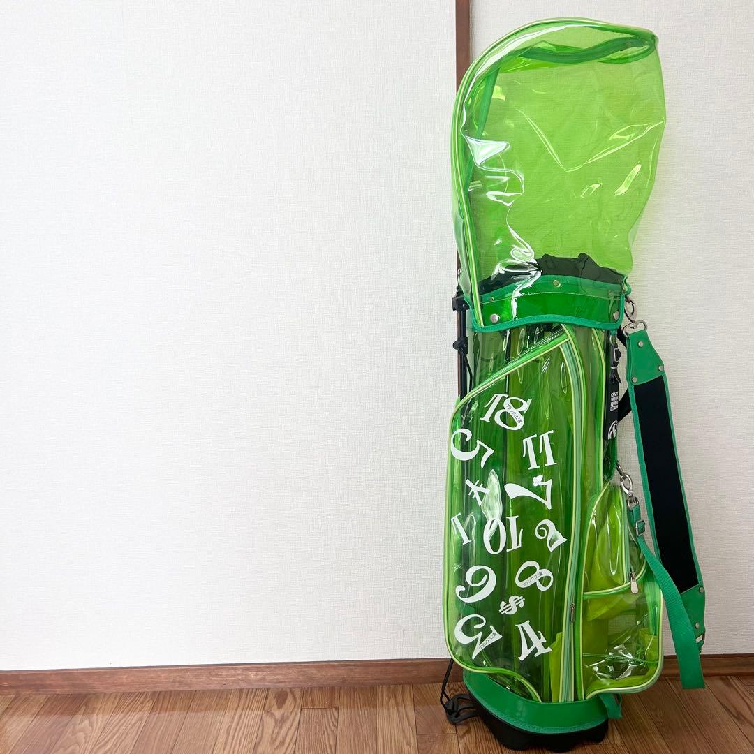 フランク三浦。Miura design グリーン　ゴルフバッグ