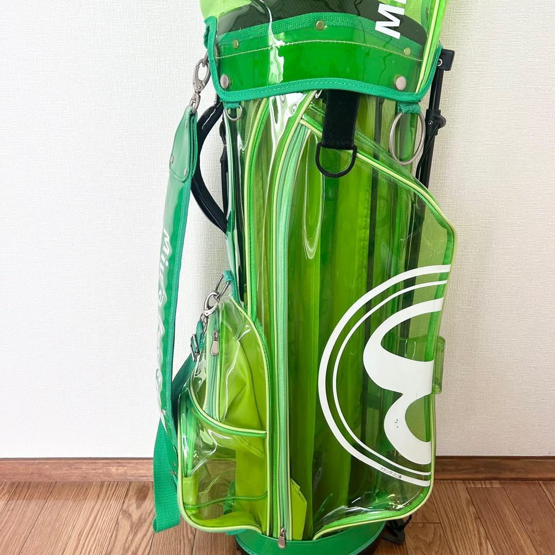 フランク三浦。Miura design グリーン　ゴルフバッグ