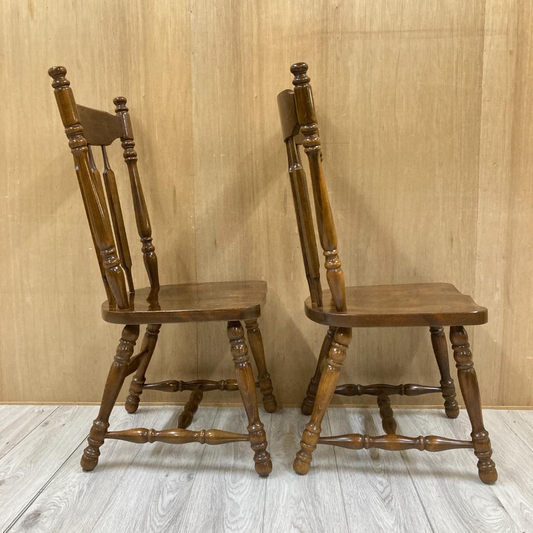 【柏木工】オールド　ウィンザーチェア　ダイニングチェア　２脚　椅子　ヴィンテージ