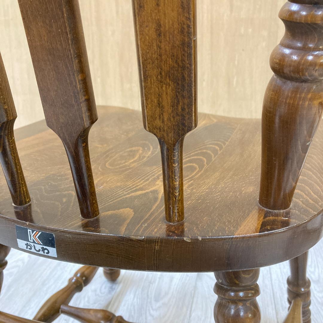 【柏木工】オールド　ウィンザーチェア　ダイニングチェア　２脚　椅子　ヴィンテージ