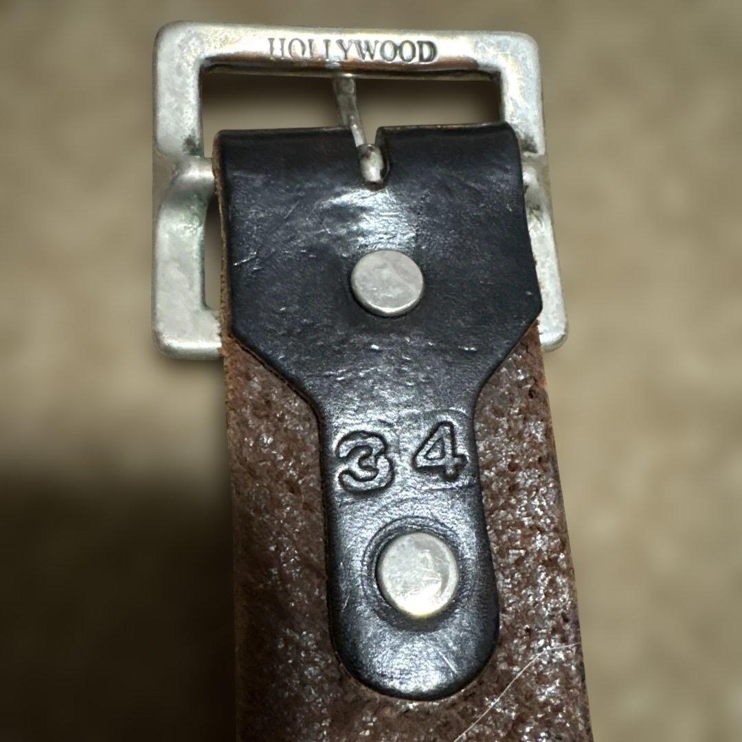 34inch HTC ANOTHER HEAVEN レザー　スタッズベルト　黒