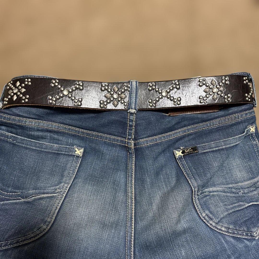 34inch HTC ANOTHER HEAVEN レザー　スタッズベルト　黒