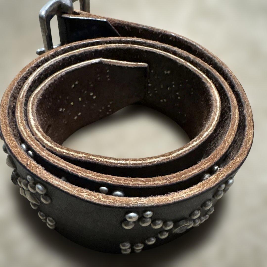 34inch HTC ANOTHER HEAVEN レザー　スタッズベルト　黒