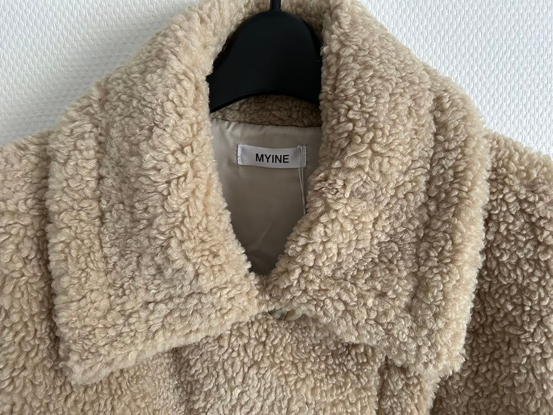 新品未使用タグ付き】MYINE ボアポンチョコート新品未使用タグ付き