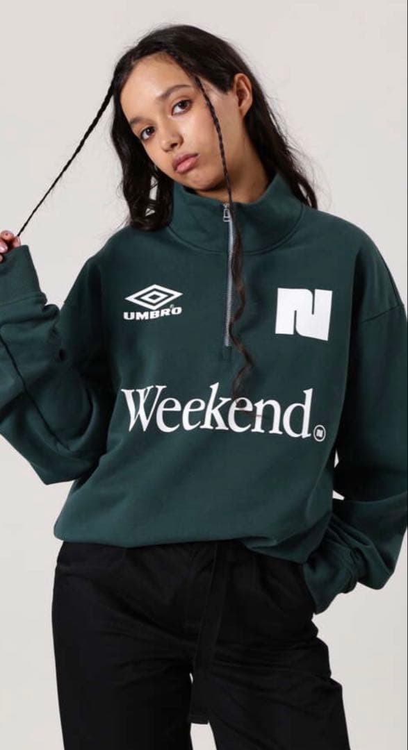 【teaさん専用】UMBROコラボ ハーフジップスウェット