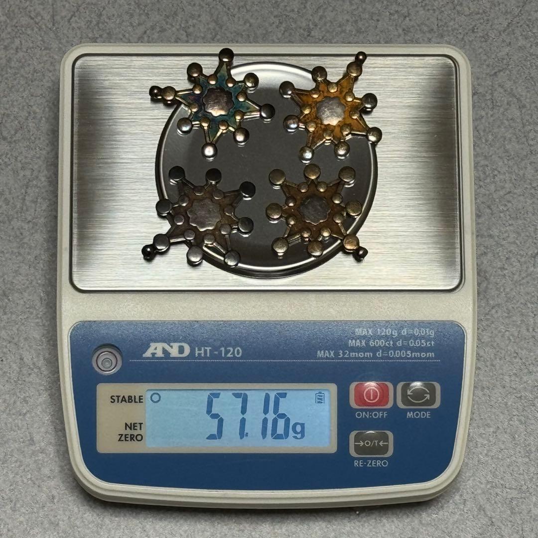 勲七等・勲八等瑞宝章 4個セット 純銀製