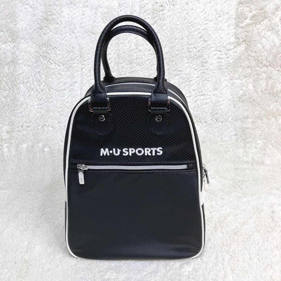M・U SPORTS 2025年秋冬新作 立体サガラ刺繍シューズバッグ 黒