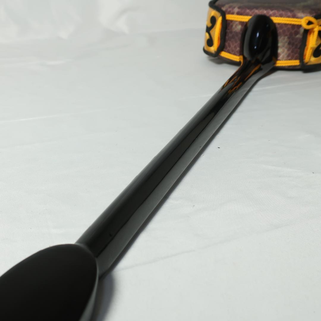 沖縄三線 ケース付 爪 予備弦 付属 和楽器