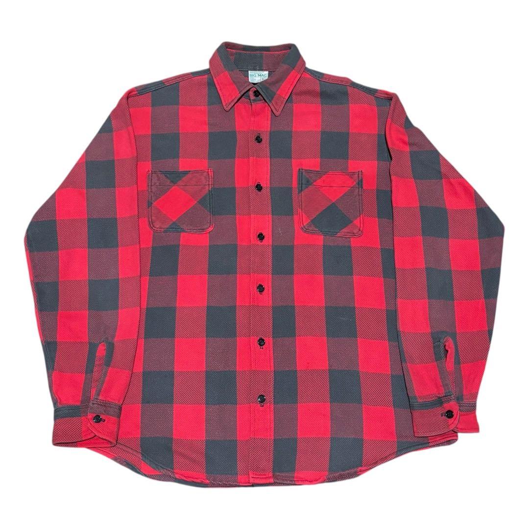 70s BIG MAC ビッグマック ネルシャツ 単色タグ ヘビネル L - メルカリ