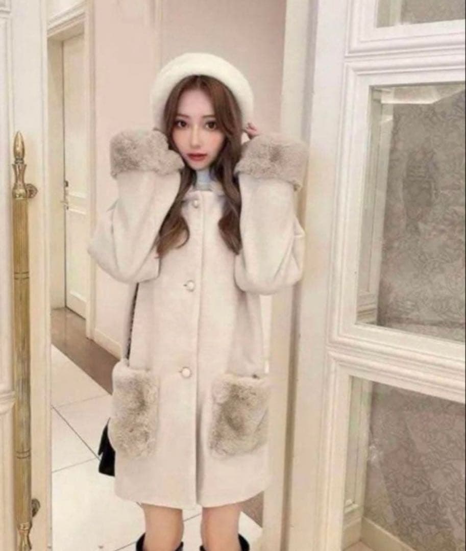 シェリミー ポケットファーコート - メルカリ