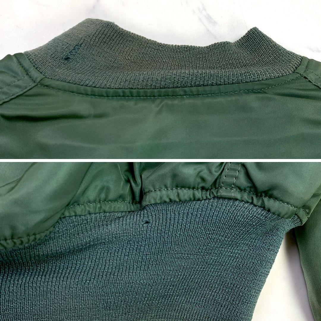 50s 復刻★ USA製 アルファ MA-1 セージグリーン M　D761
