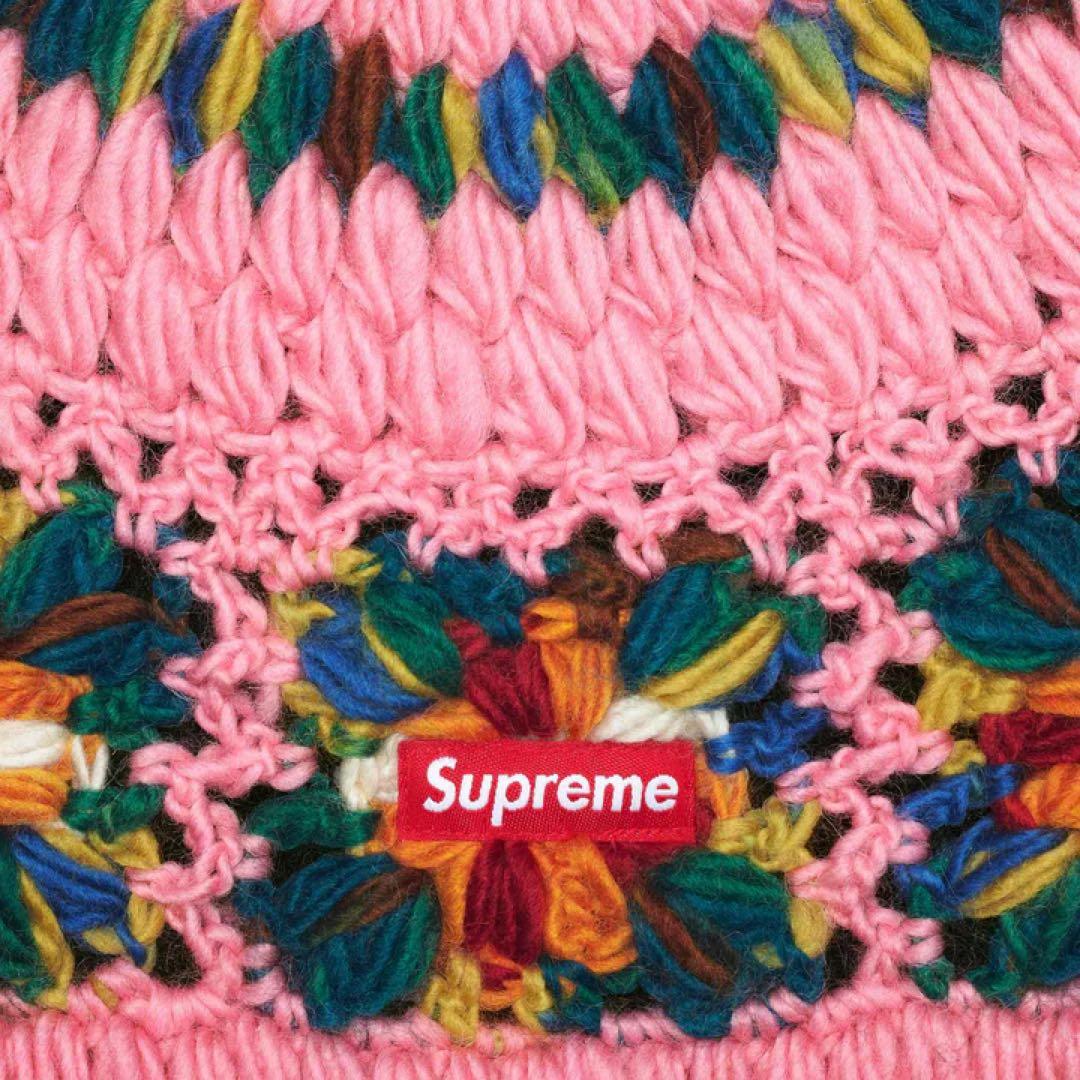帽子 Supreme Crochet Beanie \"Pink\"