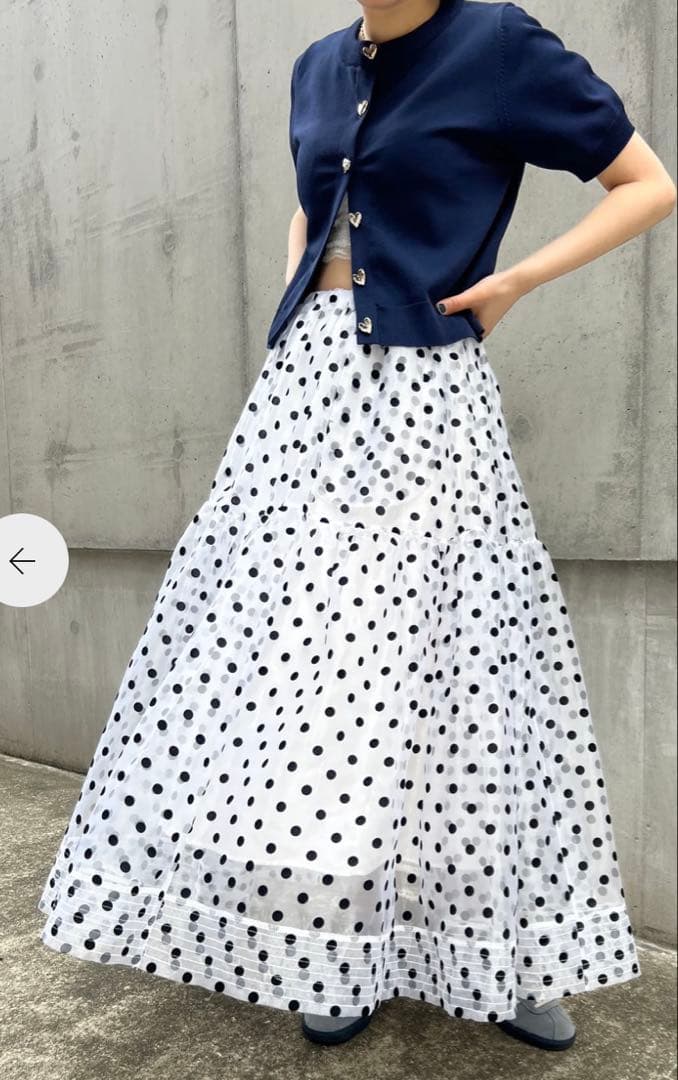 POPPY＊TIERED DOT SKIRT