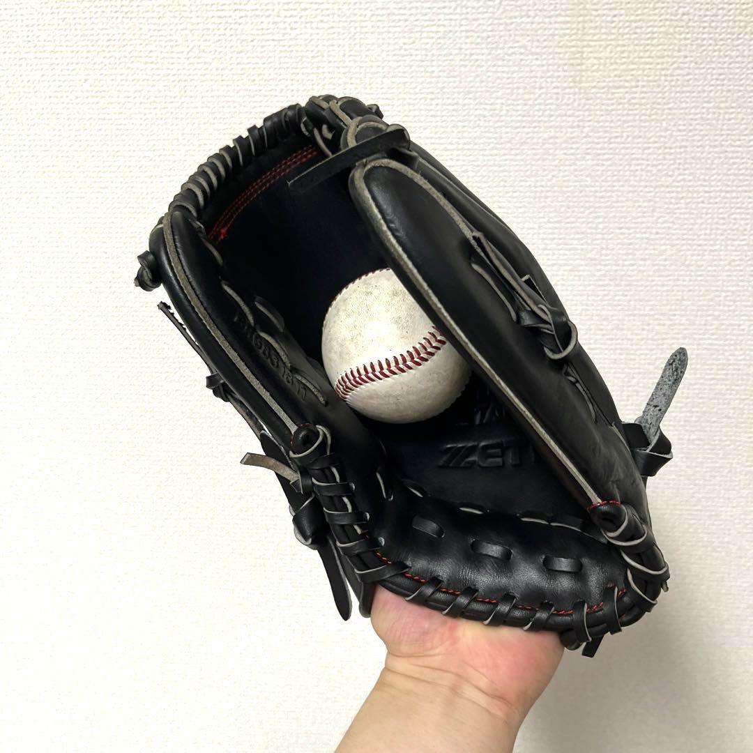 520 ZETT ネオステイタス 型抜群 極美品 即戦力 軟式 投手用グローブ