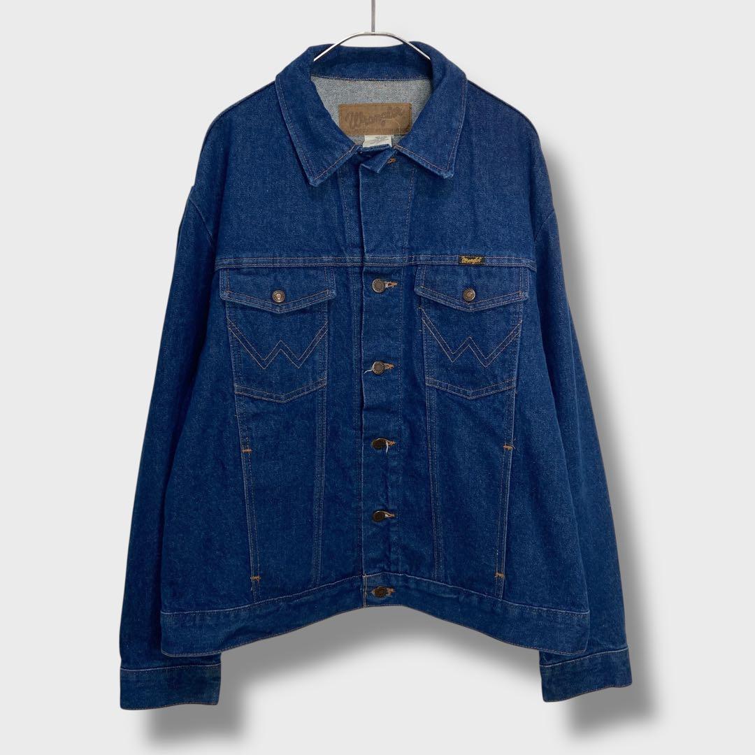 断捨離少年90s☆Wrangler☆USA製デニムジャケット☆4つポケ☆L
