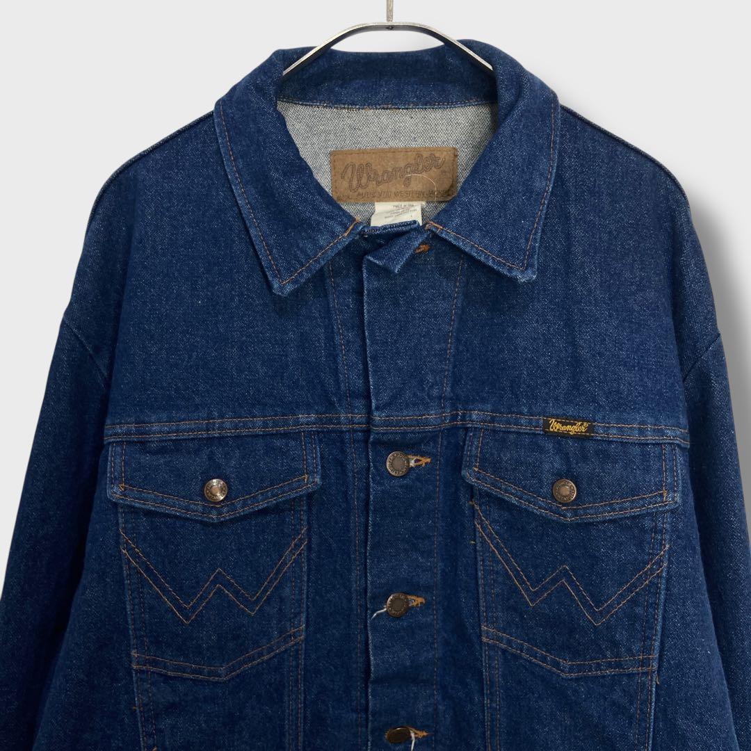 断捨離少年90s☆Wrangler☆USA製デニムジャケット☆4つポケ☆L