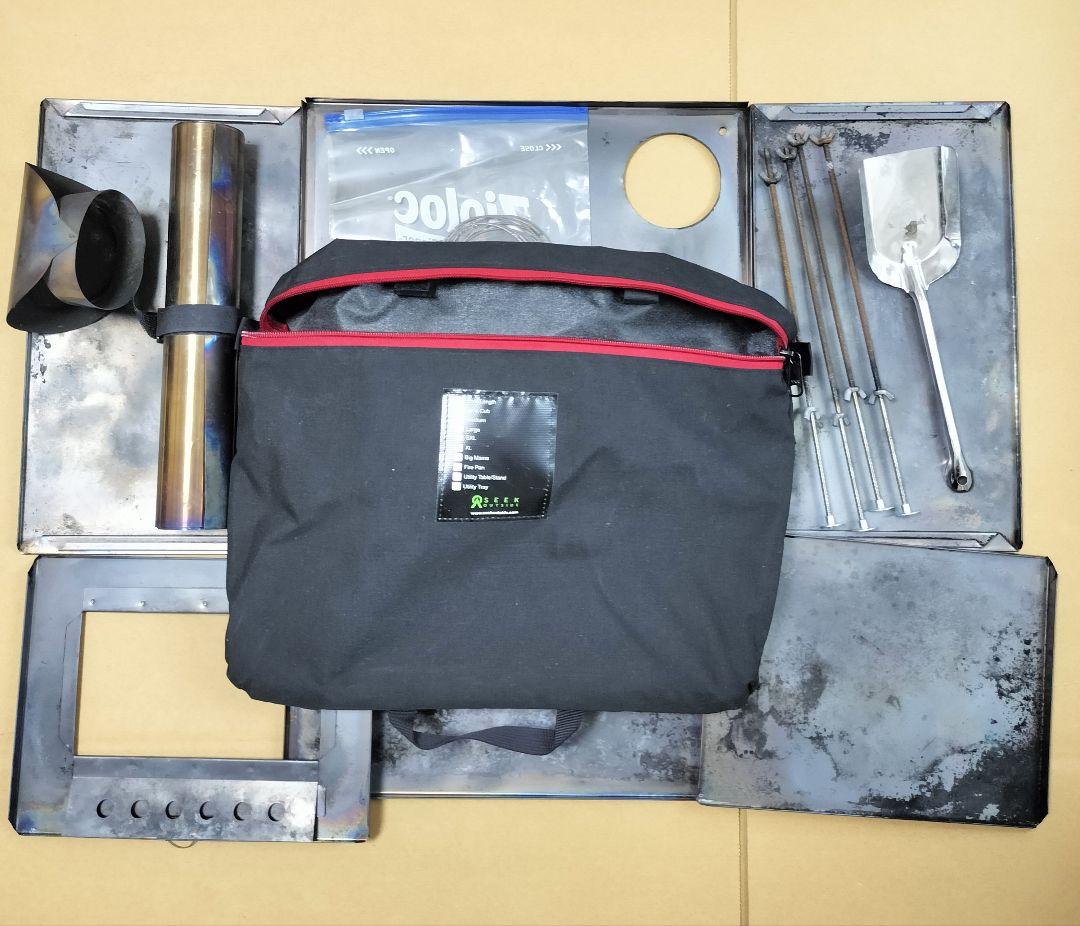 シークアウトサイド　ポータブルチタン薪ストーブ SXLサイズ