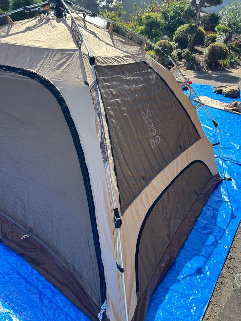 【試し張りのみ】DOD わがやのテントL タン T5-869-TN