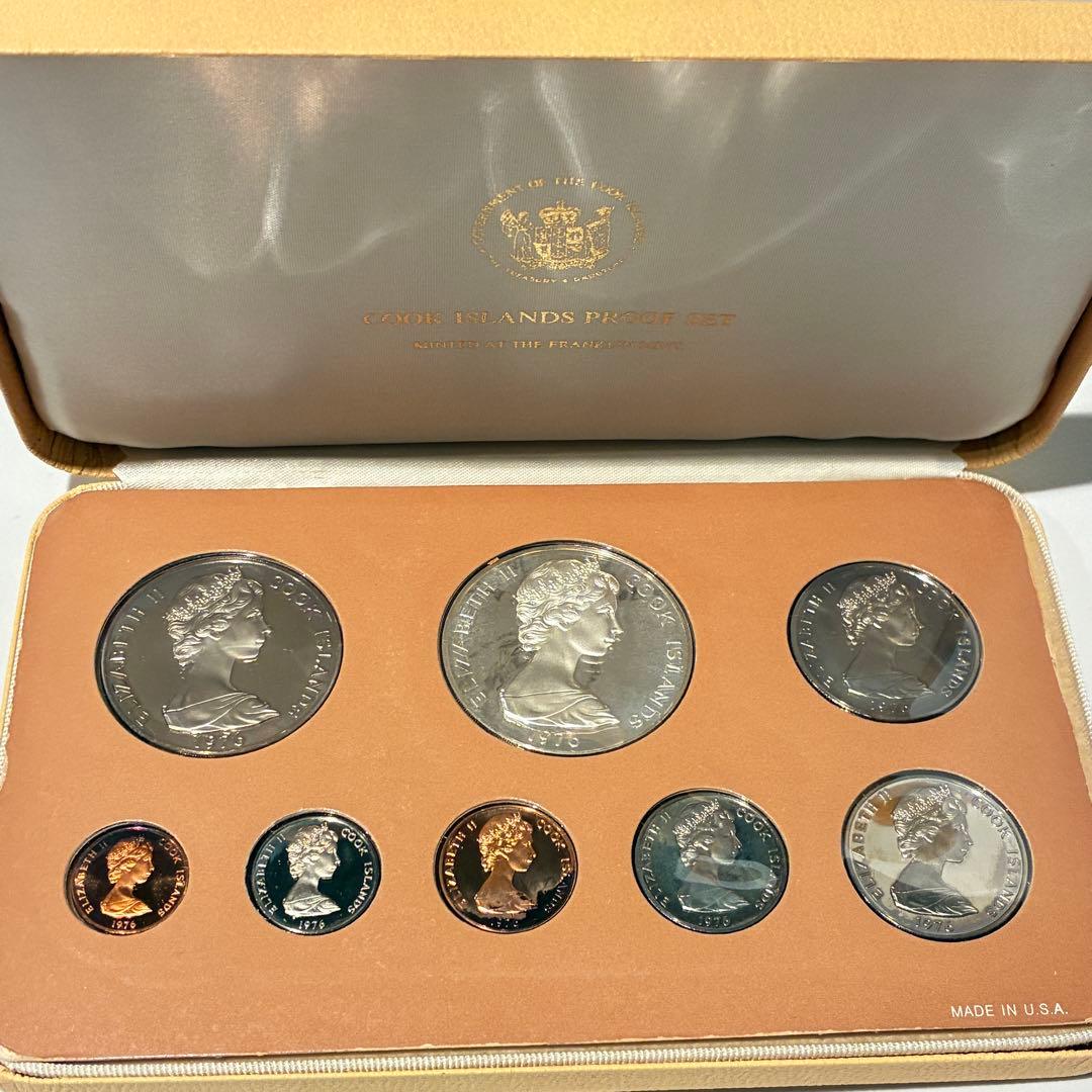 1976年クック諸島 プルーフ貨幣 コインセット フランクリン・ミント社