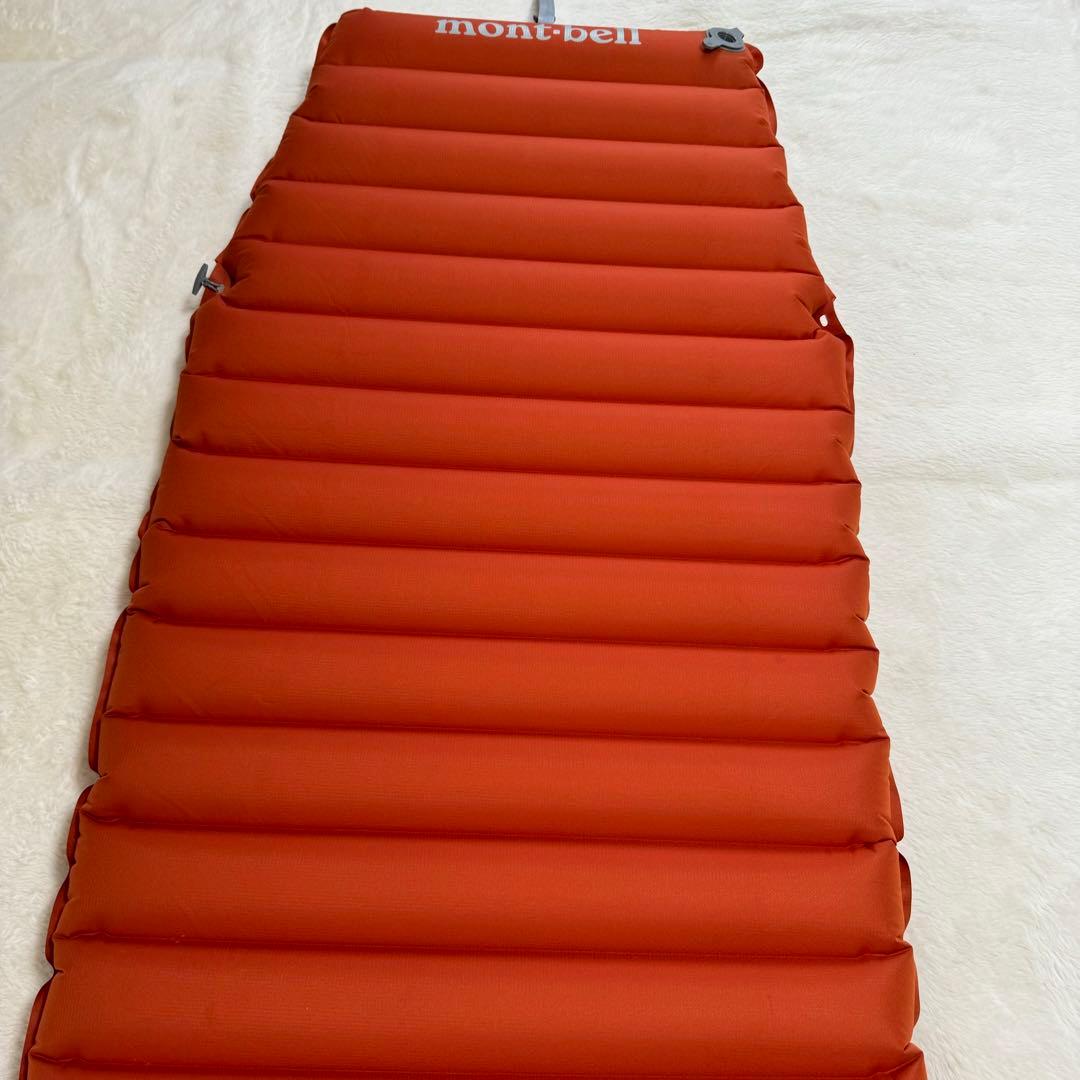 美品人気モンベル　エクセロフト エアパッド 180+ポンプバッグ付