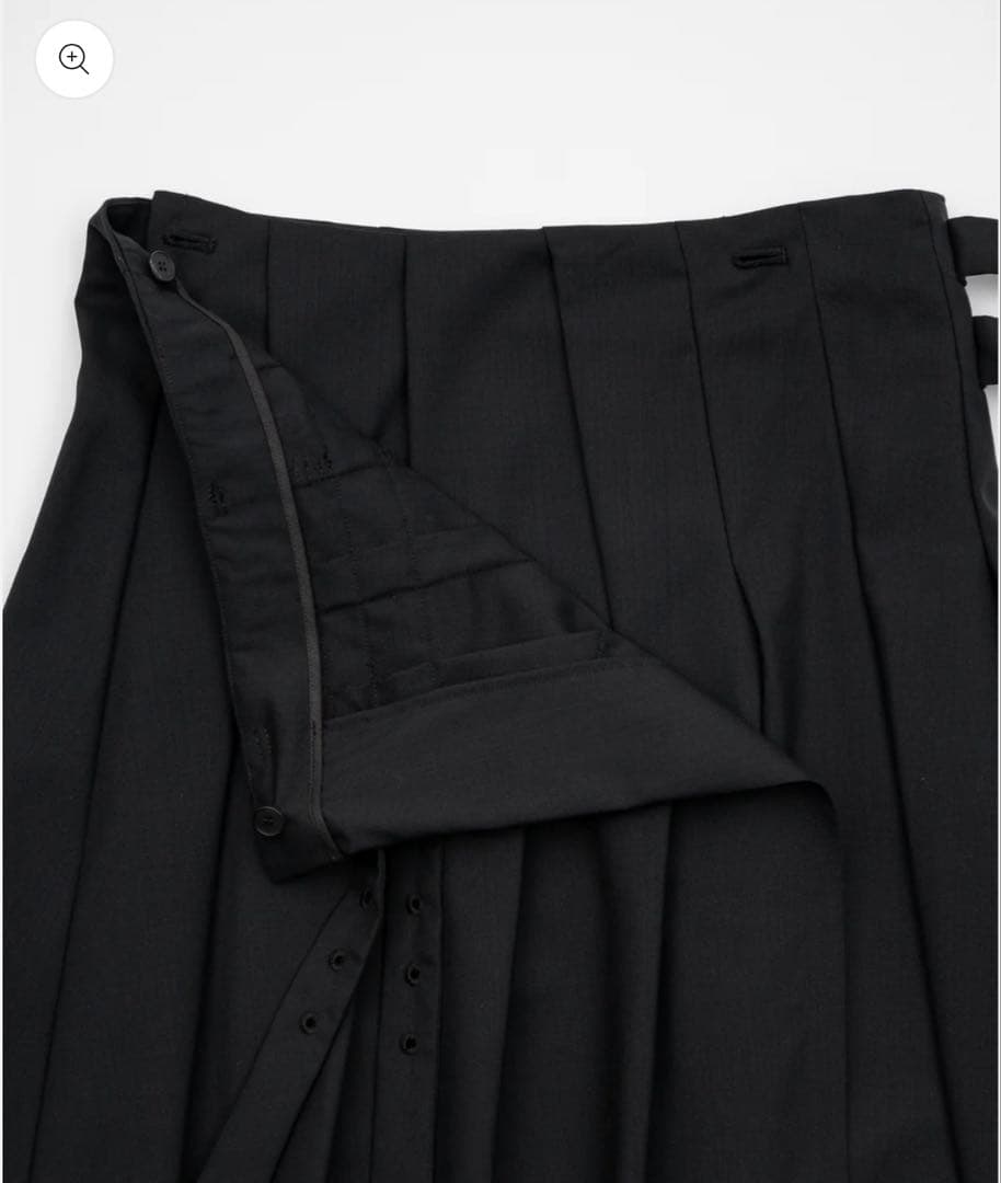 asymmetry wool wrap skirt / ilean - メルカリ