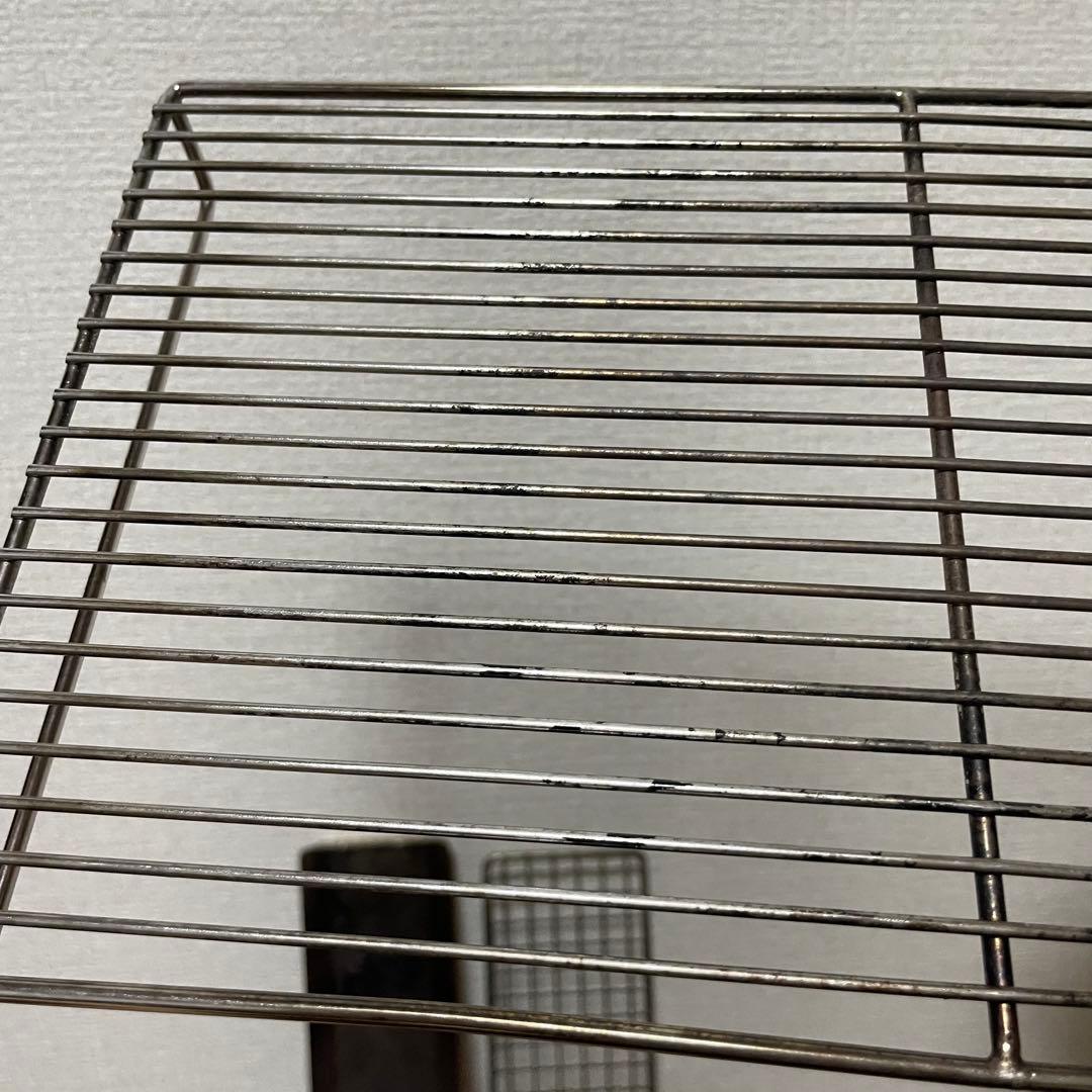 【美品】ユニフレーム　ユニセラTG-III ブラック 収納袋&焼き網ハンドル付