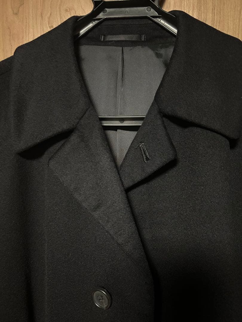 ニューヨーカー　ステンカラー　黒　A7 カシミア100