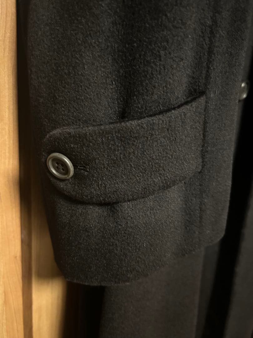 ニューヨーカー　ステンカラー　黒　A7 カシミア100