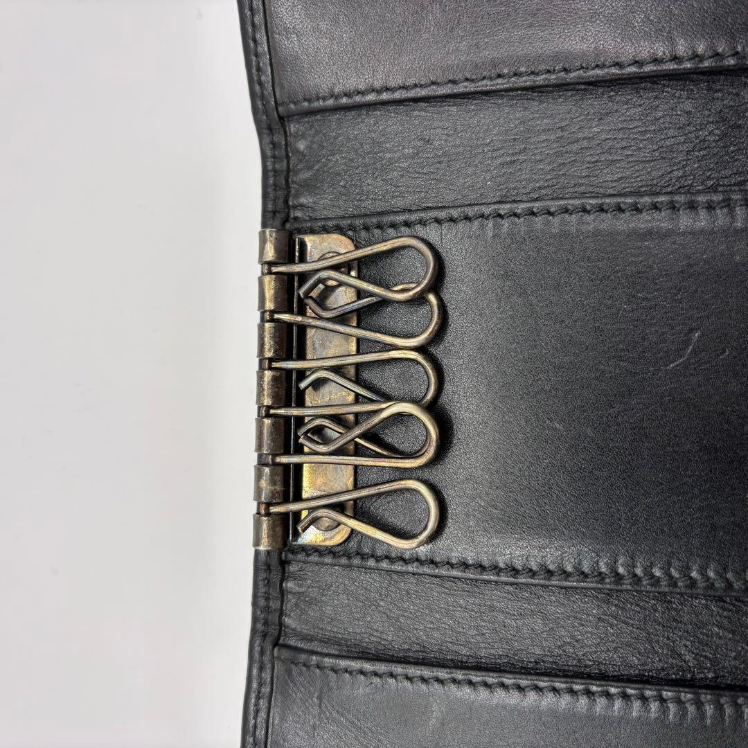 christian dior キーケース　6連　トロッター　グレー　ブラック