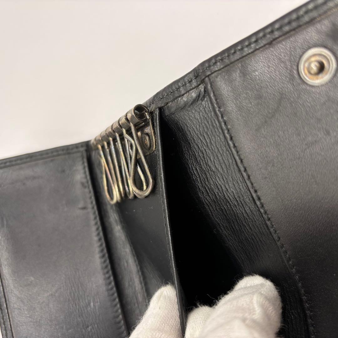 christian dior キーケース　6連　トロッター　グレー　ブラック