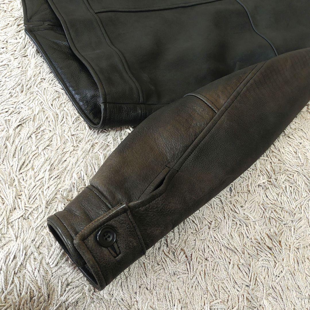 【牛革】Paul Smith　ポールスミス　レザージャケット　ブラック　メンズ