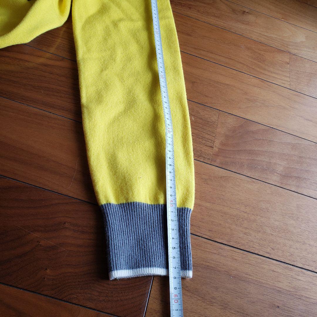 ★♡emma♡★CHUCUCHU イエロー グレー Vネック セーター★