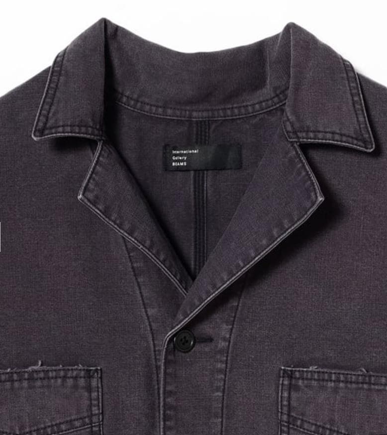 メンズ グラフィック ショップコート