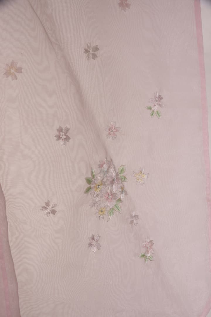 和装　女の子　着物　羽衣　ピンク