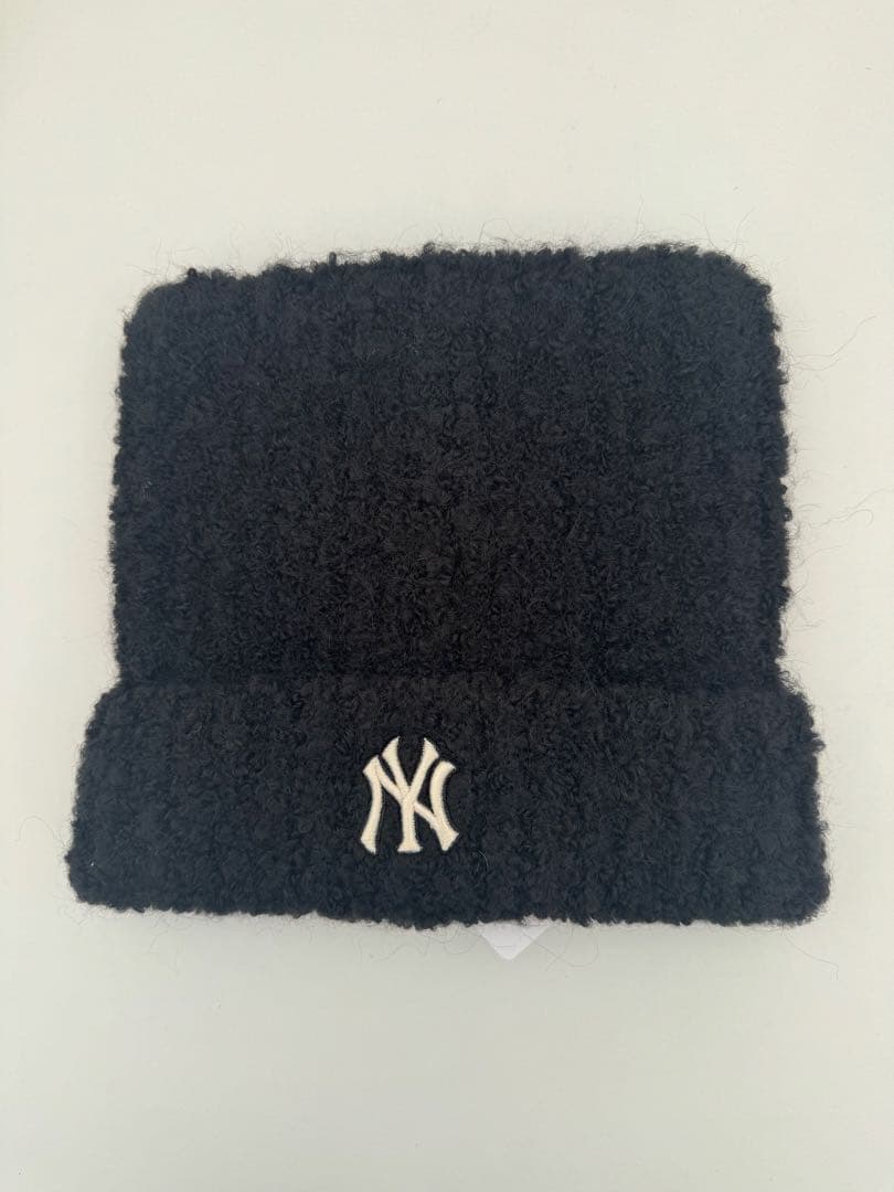 韓国　MLB korea 猫耳　ニット帽　ブラック　オンライン完売品