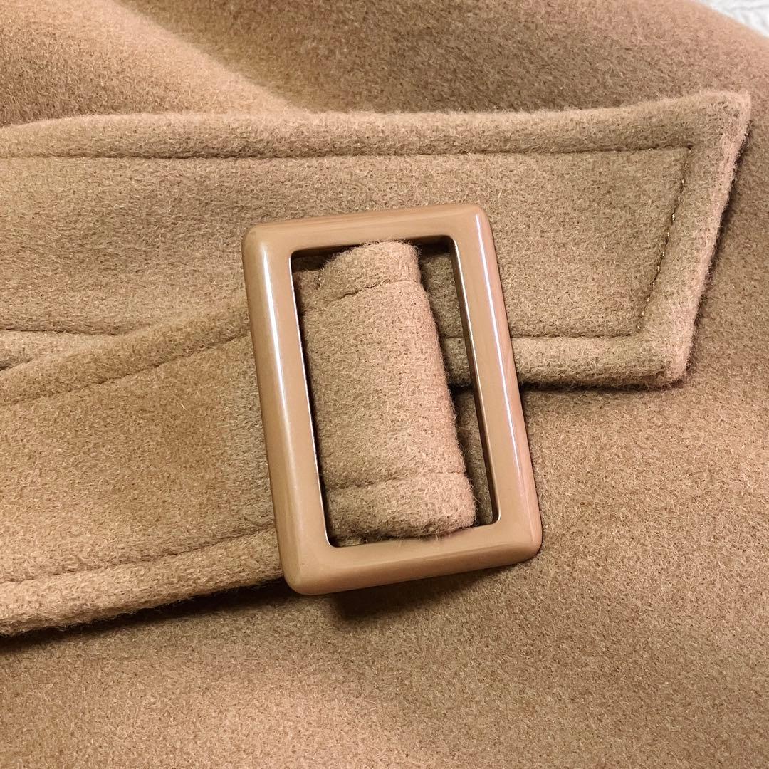 極美品　アルアバイル スプリットラグランロングコート ベルテッドコート 日本製