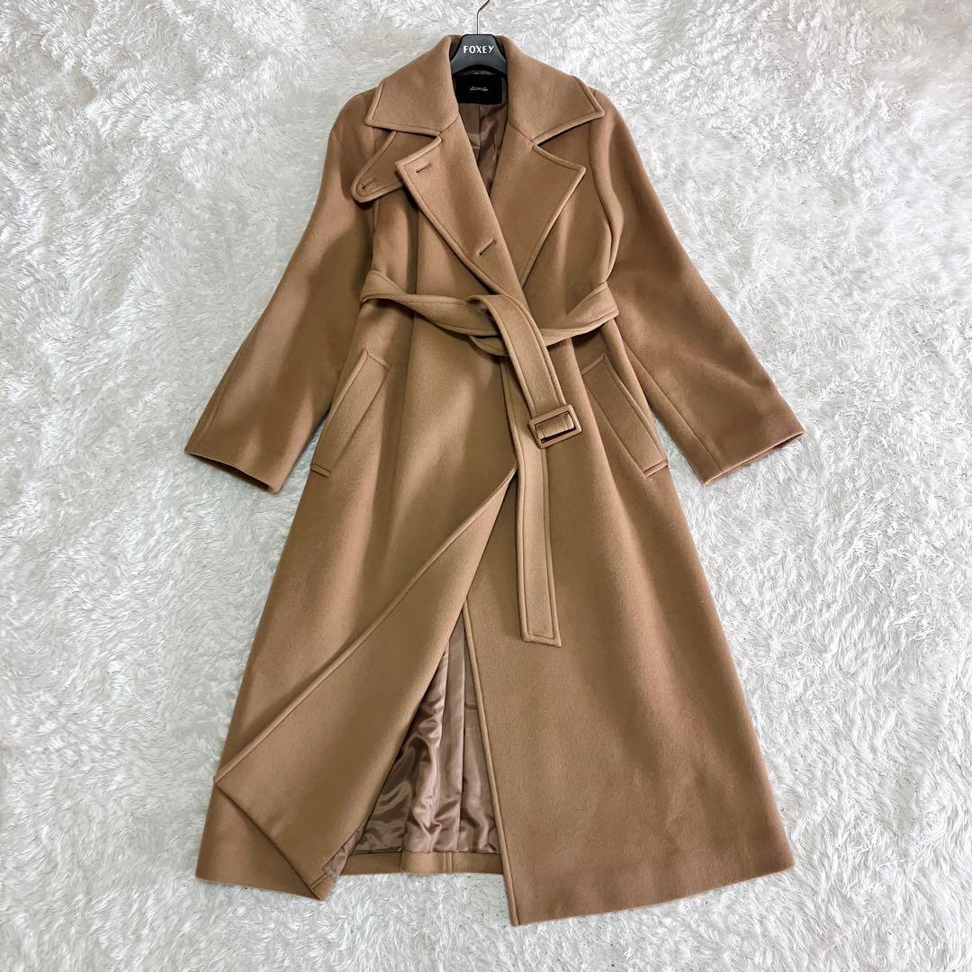 極美品　アルアバイル スプリットラグランロングコート ベルテッドコート 日本製