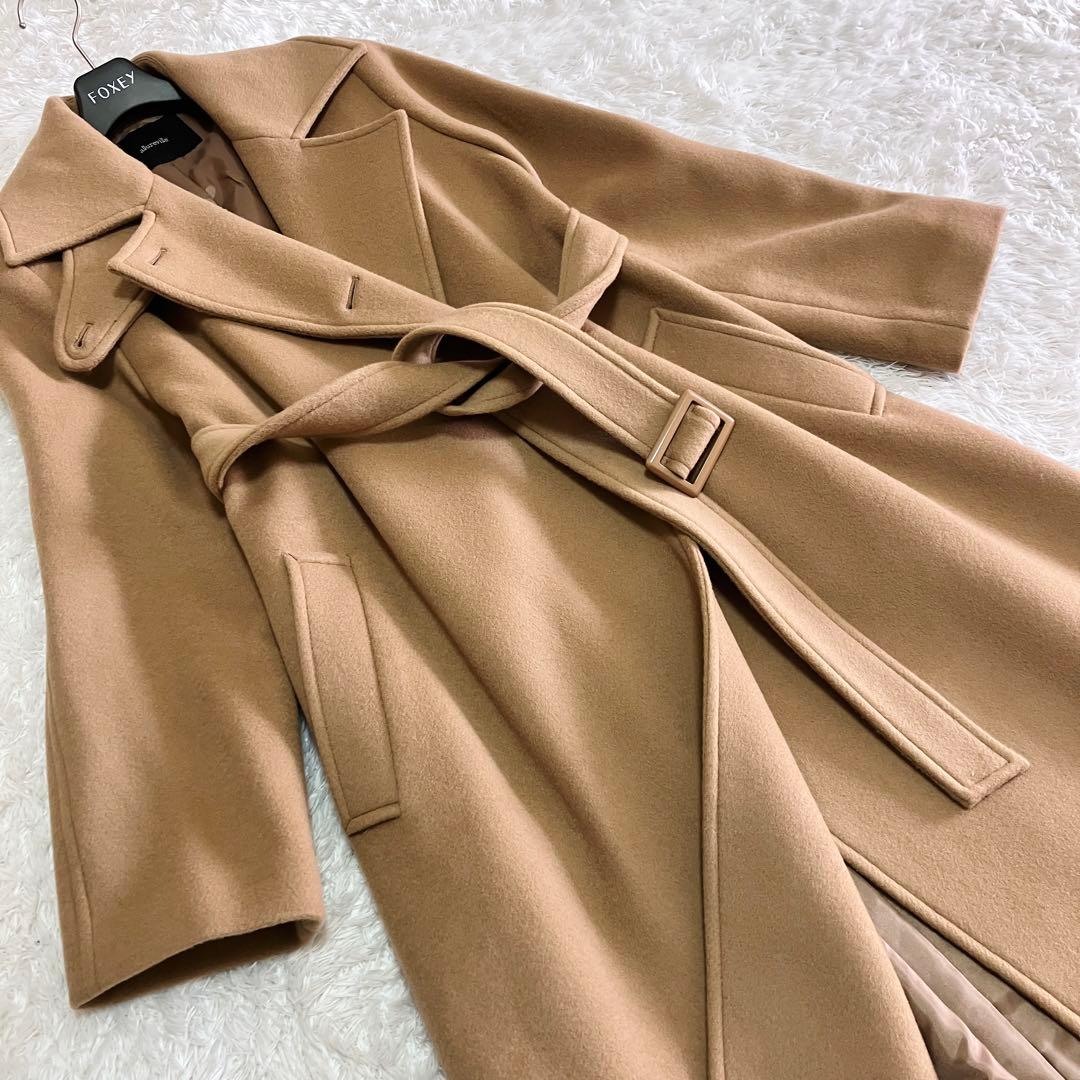 極美品　アルアバイル スプリットラグランロングコート ベルテッドコート 日本製