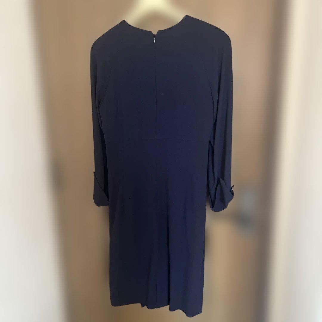 Christian Dior ネイビー 長袖 ワンピース ファッション 通販