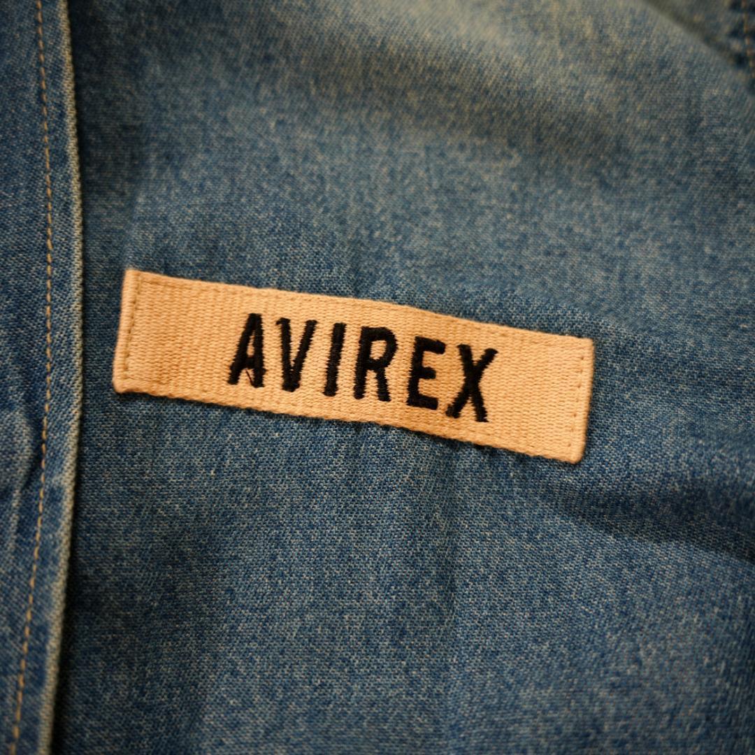 【美品】AVIREX　アヴィレックス　3WAYデニムモッズコート　Lサイズ