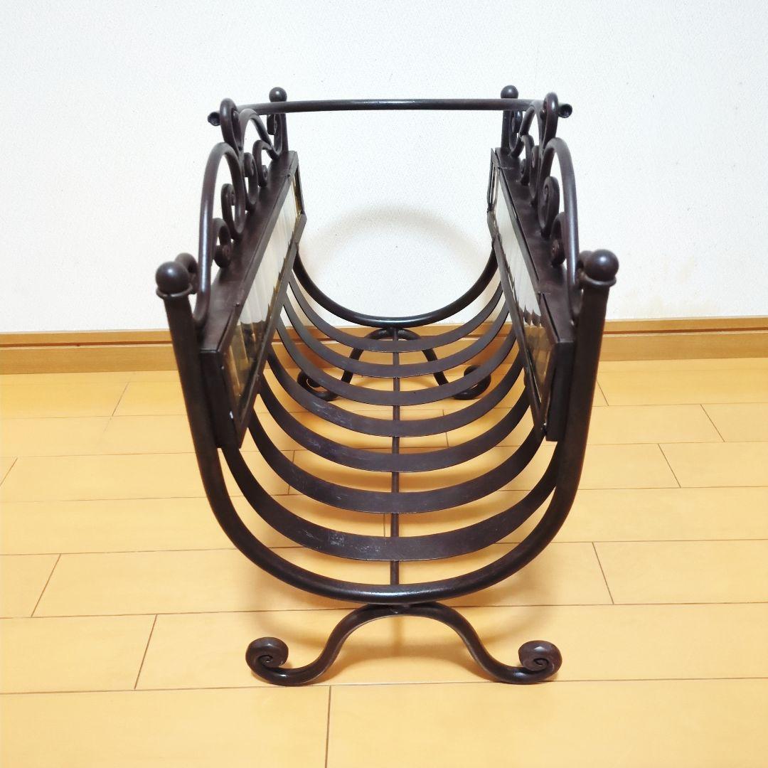 ✨アンティーク アイアン製 マガジンラック オシャレなドライフラワー