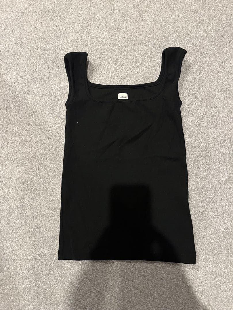 ロンハーマン Bare Rib Tank Top タンクトップ ブラック XS