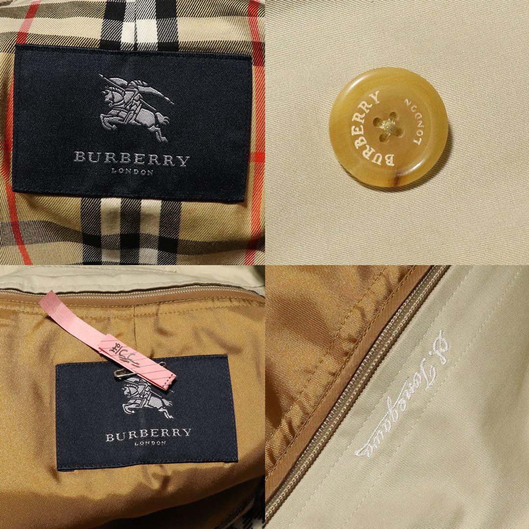 BURBERRY★ノバチェック カシミヤ ライナー★ステンカラーコート★165