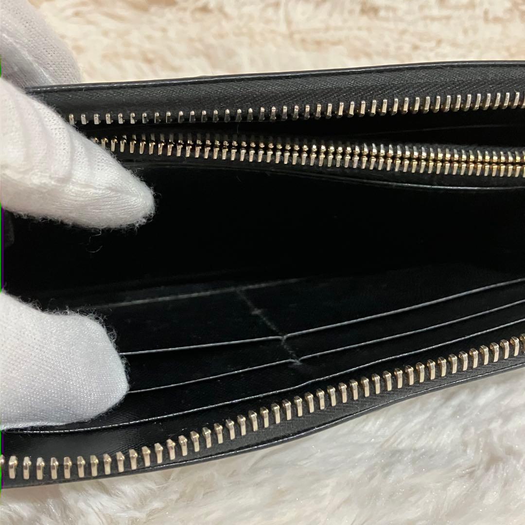 ✨美品✨PRADA プラダ 長財布 ラウンドジップ ゴールド金具 オールレザー
