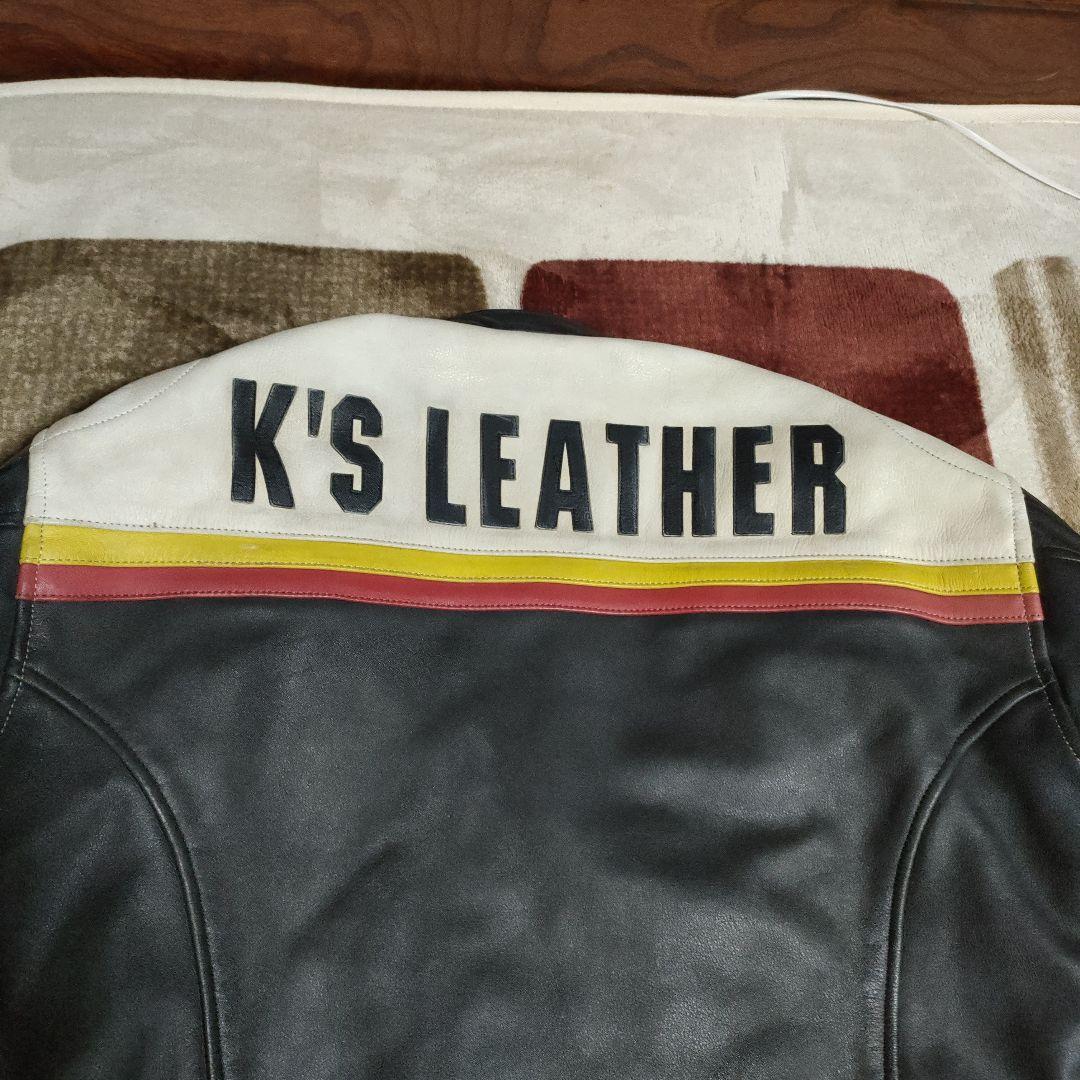 レア　KADOYA BLACK HORSE Racing 本革ジャケット 　Ｌ