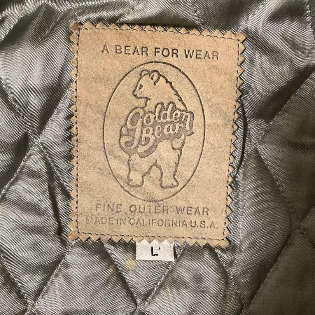 Golden Bear スタジャン ネイビー/クリーム　メンズ　古着