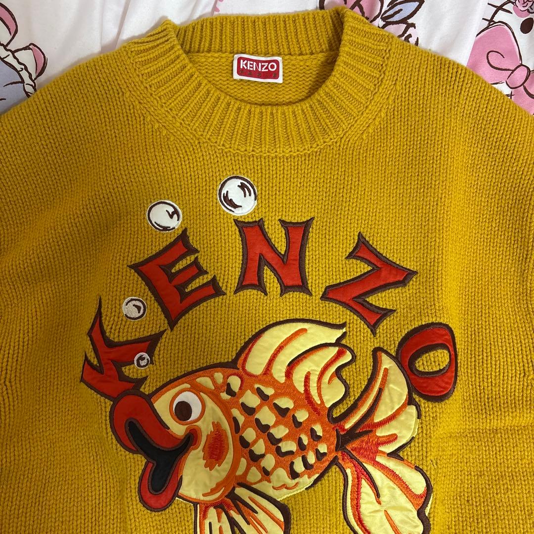 パ*p様 KENZO ニット オレンジ 金魚 美品 - メルカリ